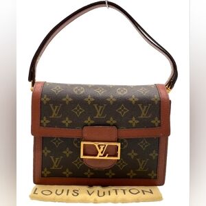 SALE! Authentic Louis Vuitton Monogram Sac Dauphine Vtg Shoulder Bag W Dust Bag